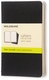Schrift Moleskine 90x140mm blanco 240 pagina's 70gr zwart set à 3 stuks