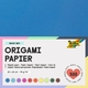 Origami papier Folia 70gr 10x10cm 500 vel assorti kleuren