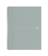 Spiraalblok Oxford Origin A4+ lijn 140 pagina's 80gr grijs