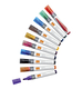 Whiteboardmarker Nobo Liquid ink rond assorti 3mm 10stuks