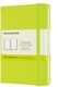 Notitieboek Moleskine pocket 90x140mm blanco hard cover lemon green
