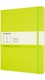 Notitieboek Moleskine XL 190x250mm blanco hard cover lemon green