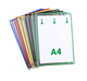 Zichtpaneel Tarifold A4 verticaal assorti 10 stuks