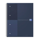 Spiraalblok Oxford International Notebook A4+ lijn 160 pagina's blauw