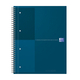 Spiraalblok Oxford International Notebook A4+ lijn petrol blauw