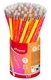 Grafietpotlood Maped Neon met gum pot à 72 stuks assorti