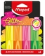 Markeerstift Maped Glitter set à 4 fluoriserende kleuren