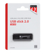 USB stick 2.0 Quantore USB-A 128GB zwart