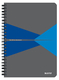 Notitieboek Leitz Office A5 lijn 180 pagina's 80gr grijs blauw