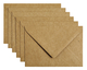 Envelop Papicolor C6 114x162mm kraft bruin pak à 6 stuks
