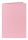 Correspondentiekaart Papicolor dubbel 105x148mm babyroze pak à 6 stuks