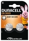 Batterij Duracell knoopcel 2xCR2032 lithium Ø20mm 3V-180mAh