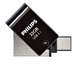 USB stick 3.1 Philips 2in1 USB-A 32GB zwart