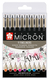 Fineliner Sakura Pigma Micron assorti etui à 9 stuks