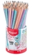 Grafietpotlood Maped Black'Peps met gum pot à 72 stuks pastel