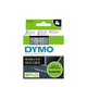 Labeltape Dymo LabelManager D1 polyester 12mm wit op transparant