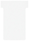T-kaart Nobo nr.2 48mm wit 100 stuks