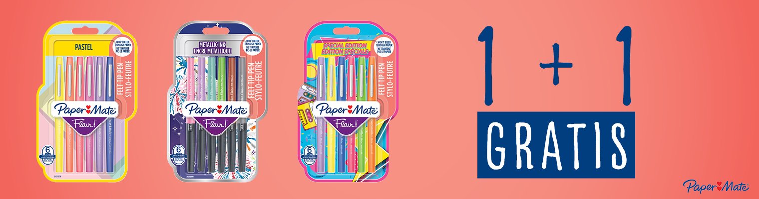 1+1 gratis fineliners