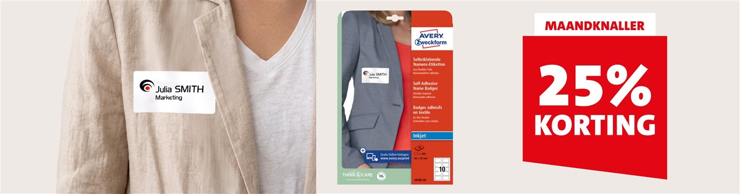 Maandknaller Avery: 25% korting