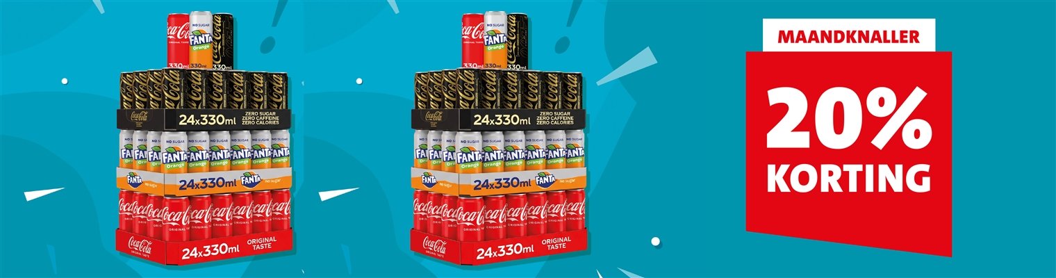 Maandknaller Coca-Cola: 20% korting